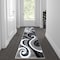 Flash Furniture Gray 2' x 7' Modern Plush Abstract Area Rug KP-RG952-27-GY-GG - alternate 1